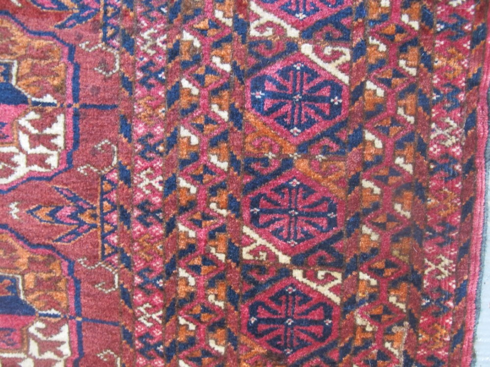 Fine Antique Tekke Bokhara Rug in an Interesting Size 2.00m x 1.10m View IX