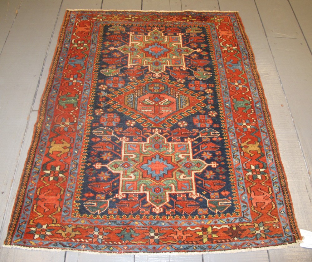 Exceptional Small Heriz Rug, Circa 1880, 1.37m x 1.10m (54' x 44') View IV
