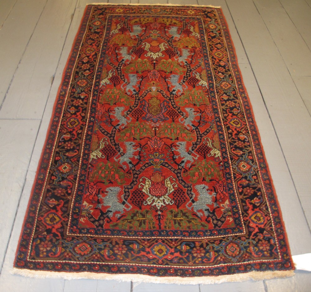 Kurdish Rug With Lions, Circa 1880, 2.12m x 1.10m (84' x 42')