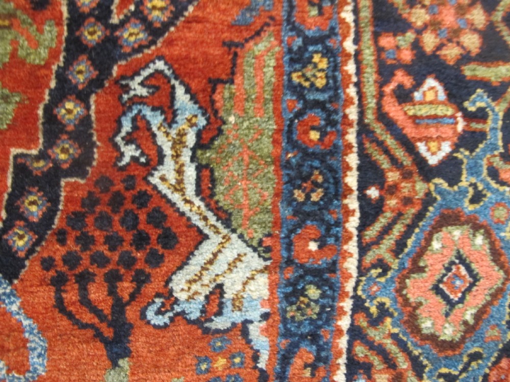 Kurdish Rug With Lions, Circa 1880, 2.12m x 1.10m (84' x 42') View IV