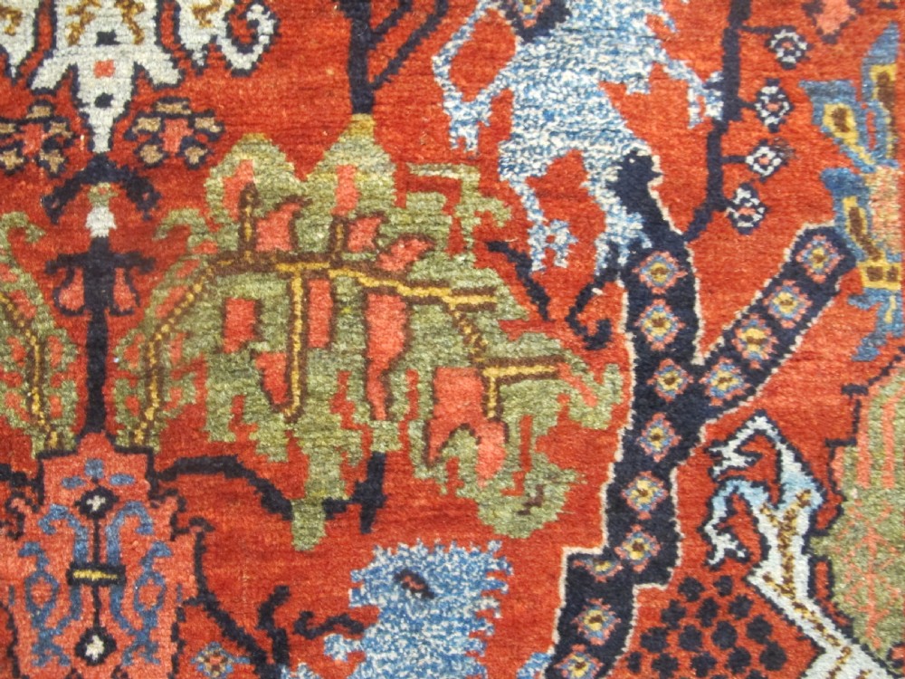 Kurdish Rug With Lions, Circa 1880, 2.12m x 1.10m (84' x 42') View V