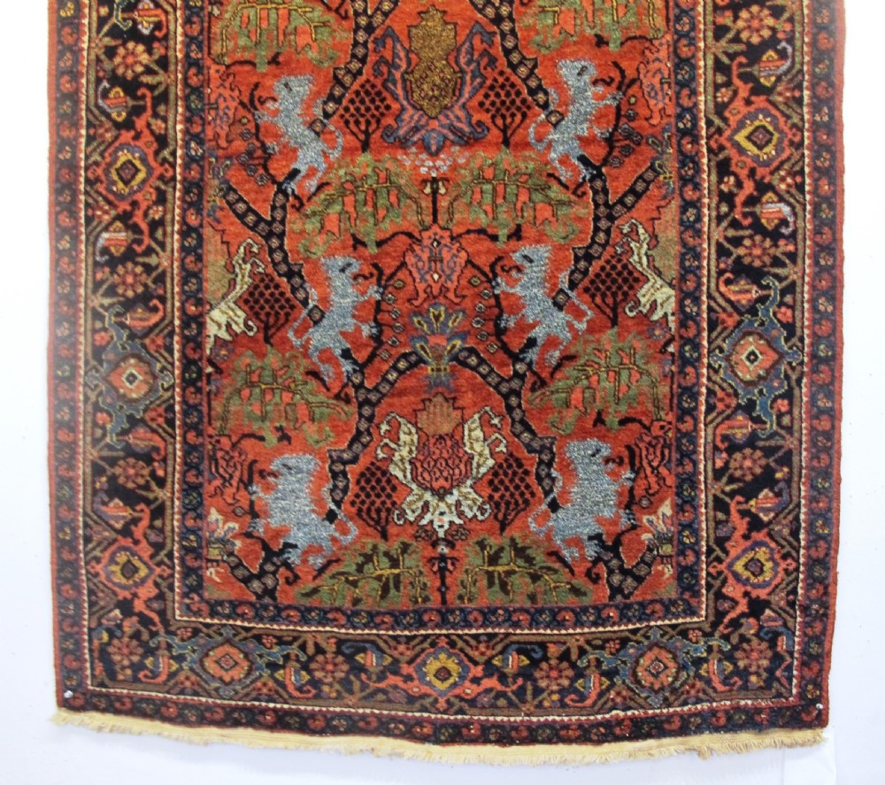Kurdish Rug With Lions, Circa 1880, 2.12m x 1.10m (84' x 42') View VII