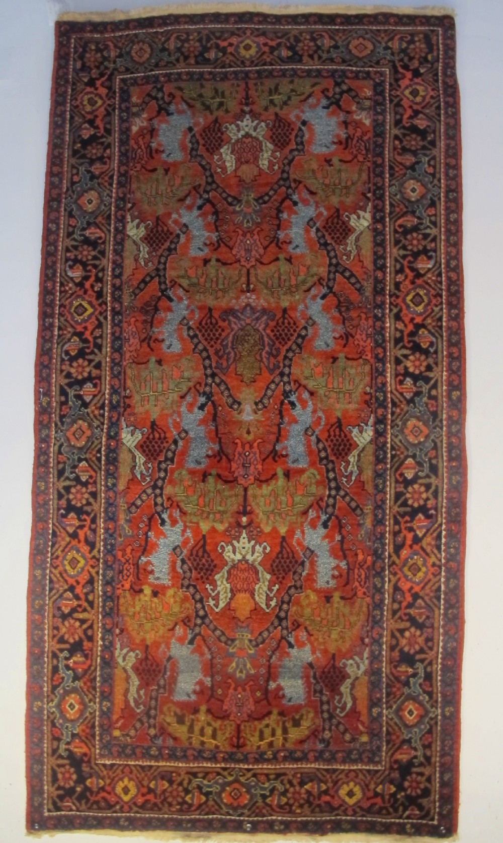 Kurdish Rug With Lions, Circa 1880, 2.12m x 1.10m (84' x 42') View X