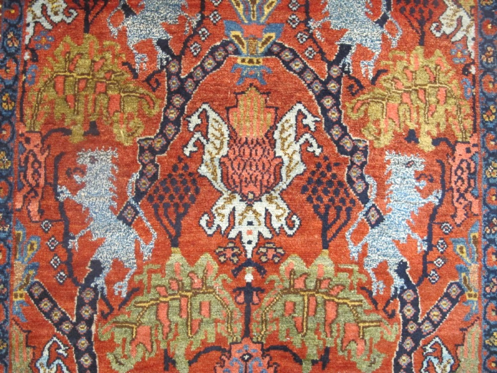 Kurdish Rug With Lions, Circa 1880, 2.12m x 1.10m (84' x 42') View XI