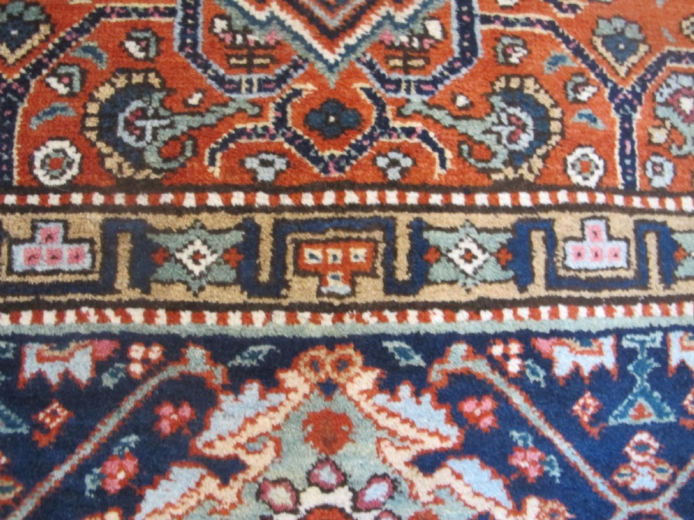Fine Persian Medallion Rug, Circa 1900, 1.95m x 1.38m (76' x 54') View V