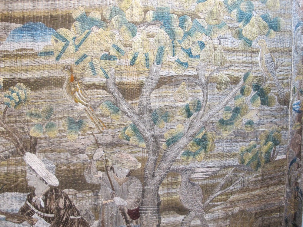 Rare Italian Floss Silk Tapestry, circa 1680, 2.06m x 2.51m View II