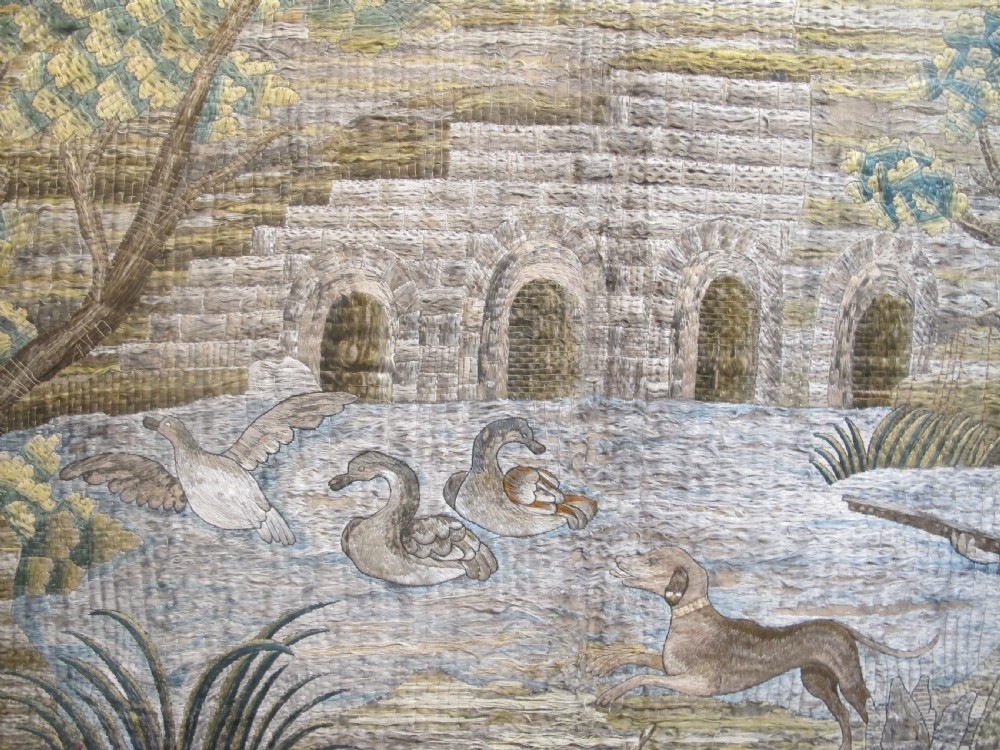Rare Italian Floss Silk Tapestry, circa 1680, 2.06m x 2.51m View III