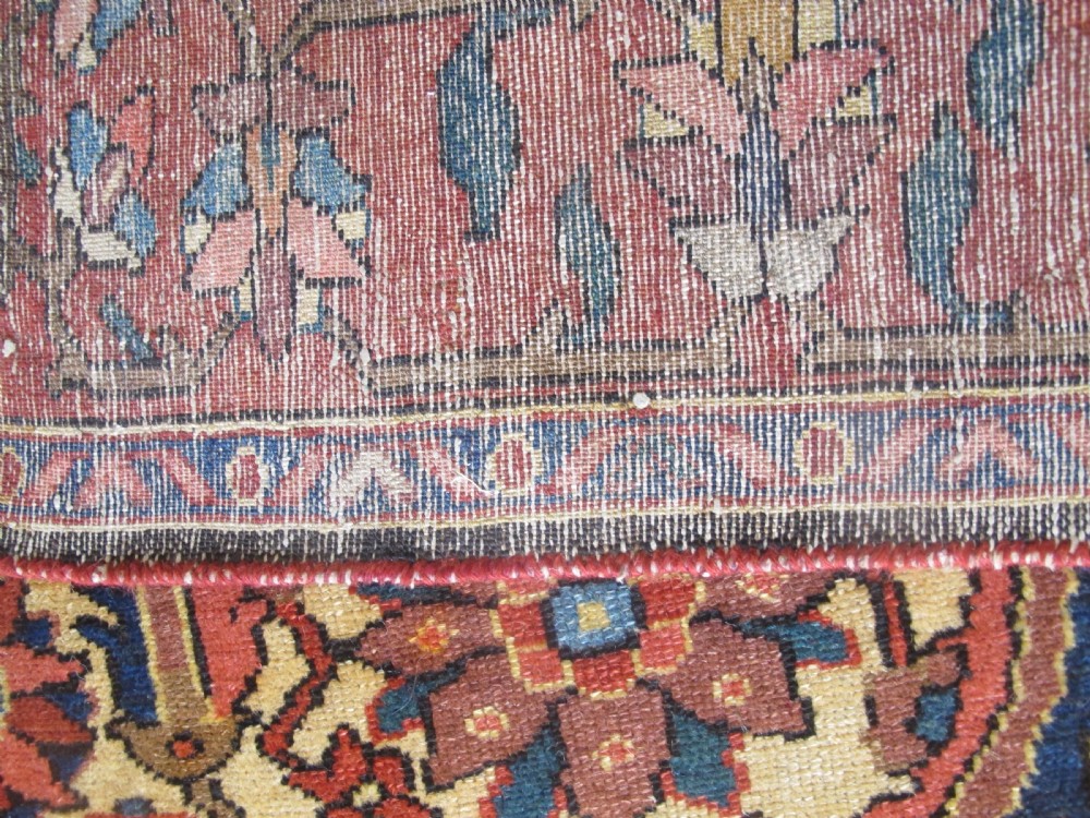 Rare Persian Village Rug with Saffron Yellow Field,  Circa 1890, 1.60m x 1.17m View IX