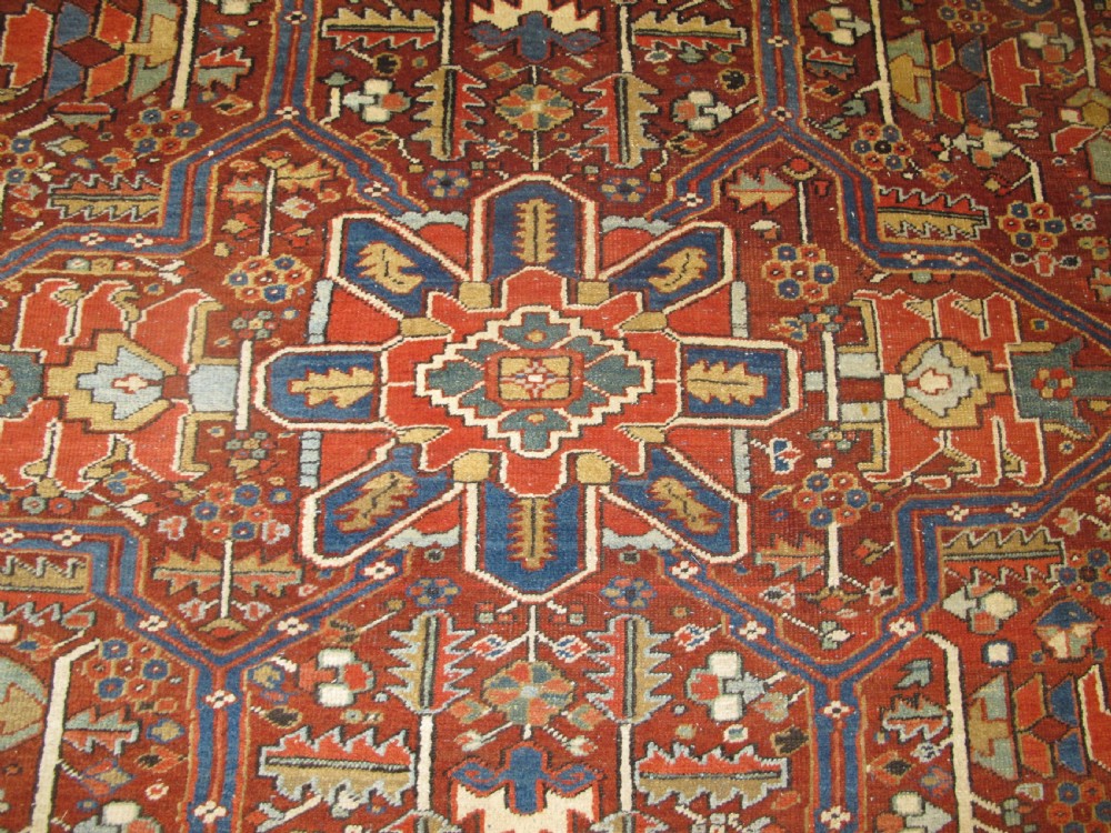 Very Unusual Heriz Carpet, Circa 1890, 3.48m  x2.52m (11'4