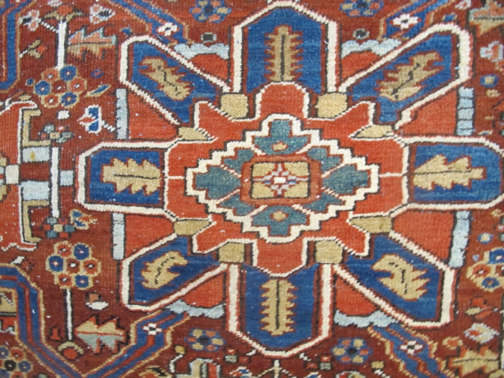 Very Unusual Heriz Carpet, Circa 1890, 3.48m  x2.52m (11'4