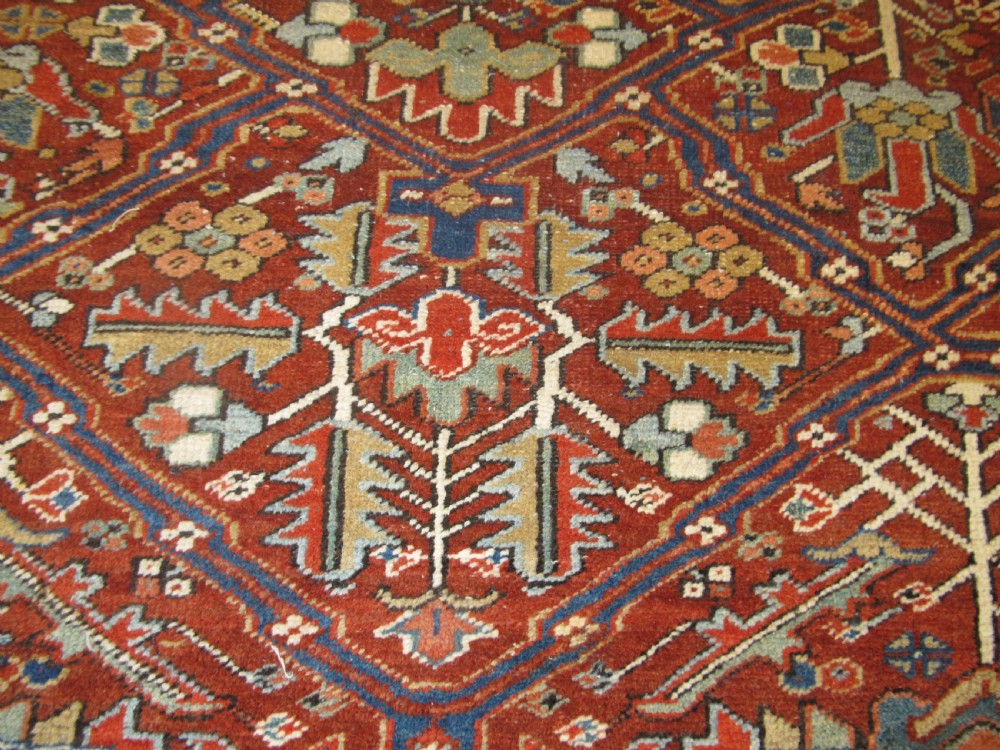 Very Unusual Heriz Carpet, Circa 1890, 3.48m  x2.52m (11'4