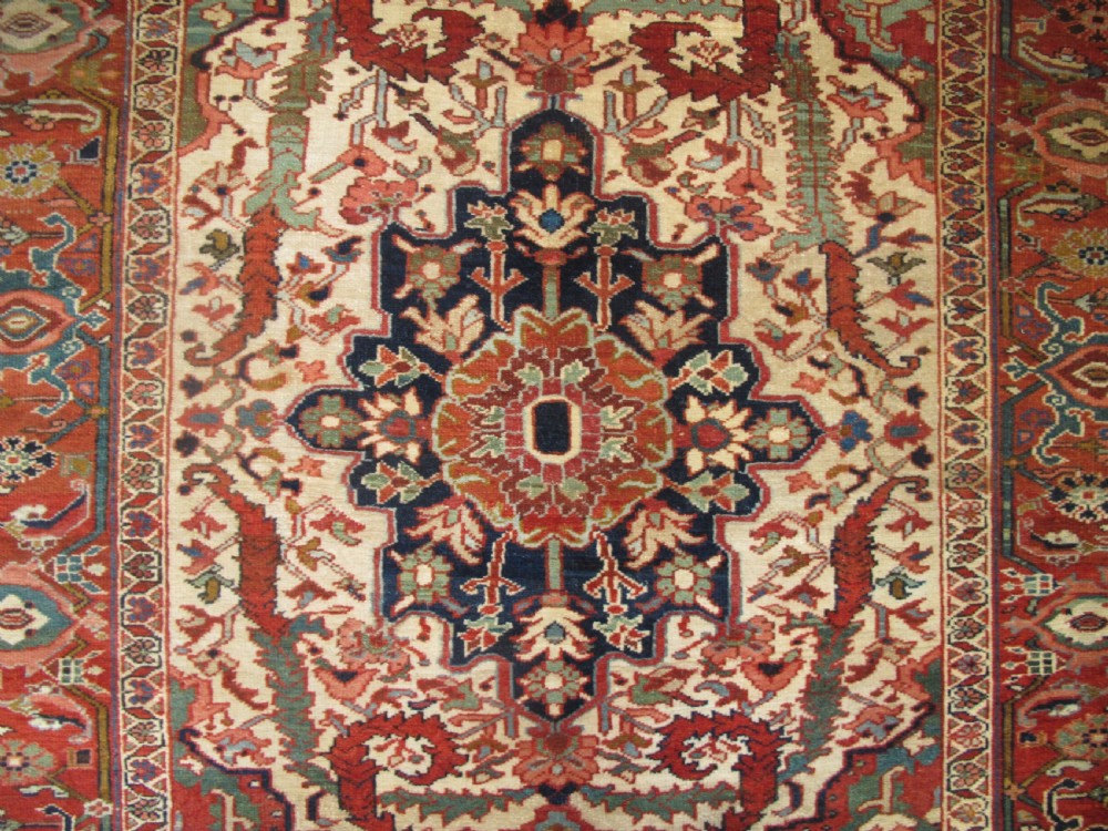 Fine Serapi Rug, Circa 1880, 1.68m x 1.56m View IV