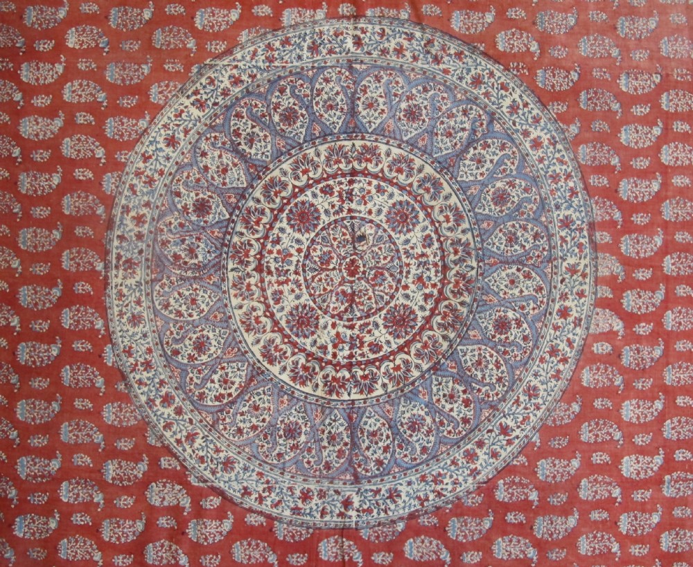 Very Rare Persian Khalamkari, Circa 1880, 1.92m x 4.53m View III
