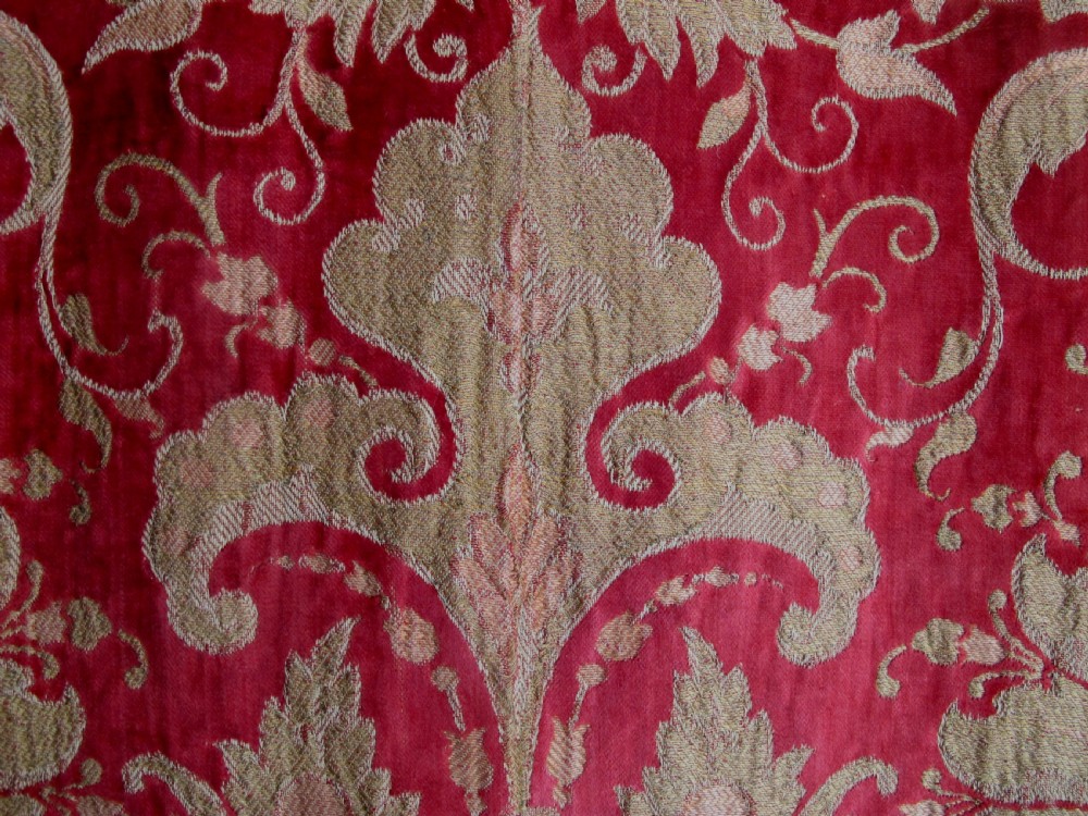 Italian Velvet Panel with Silk and Metal Thread View III