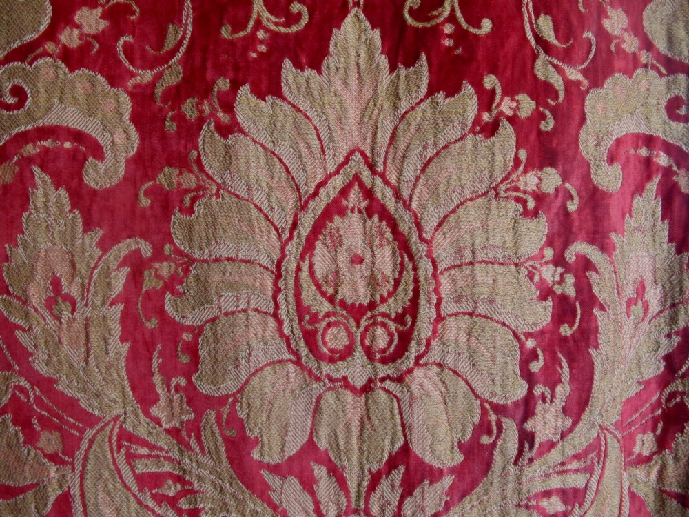 Italian Velvet Panel with Silk and Metal Thread View IV