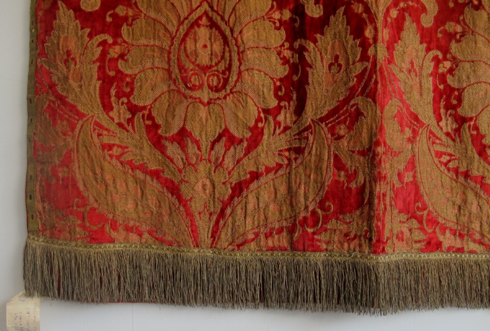 Italian Velvet Panel with Silk and Metal Thread View VI