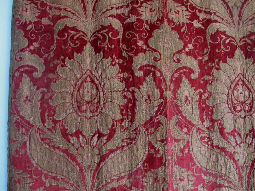 Italian Velvet Panel with Silk and Metal Thread View IX