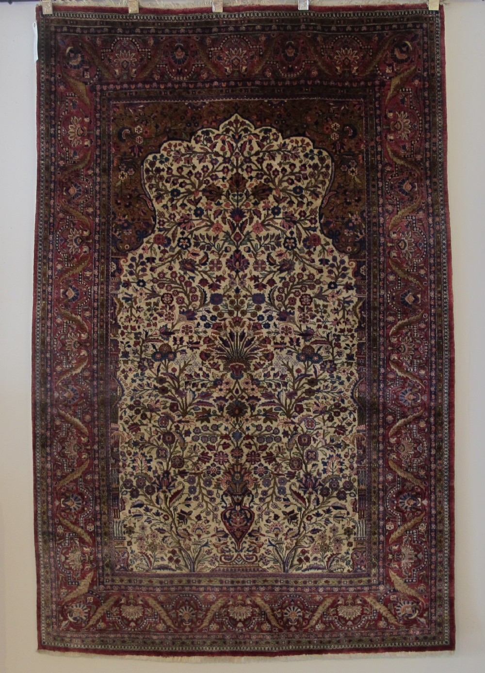 Very Fine Silk Kashan Rug, Persia, Early 20th cent. 2.06m x 1.33m