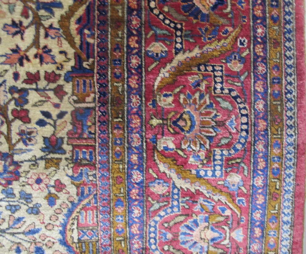 Very Fine Silk Kashan Rug, Persia, Early 20th cent. 2.06m x 1.33m View VIII