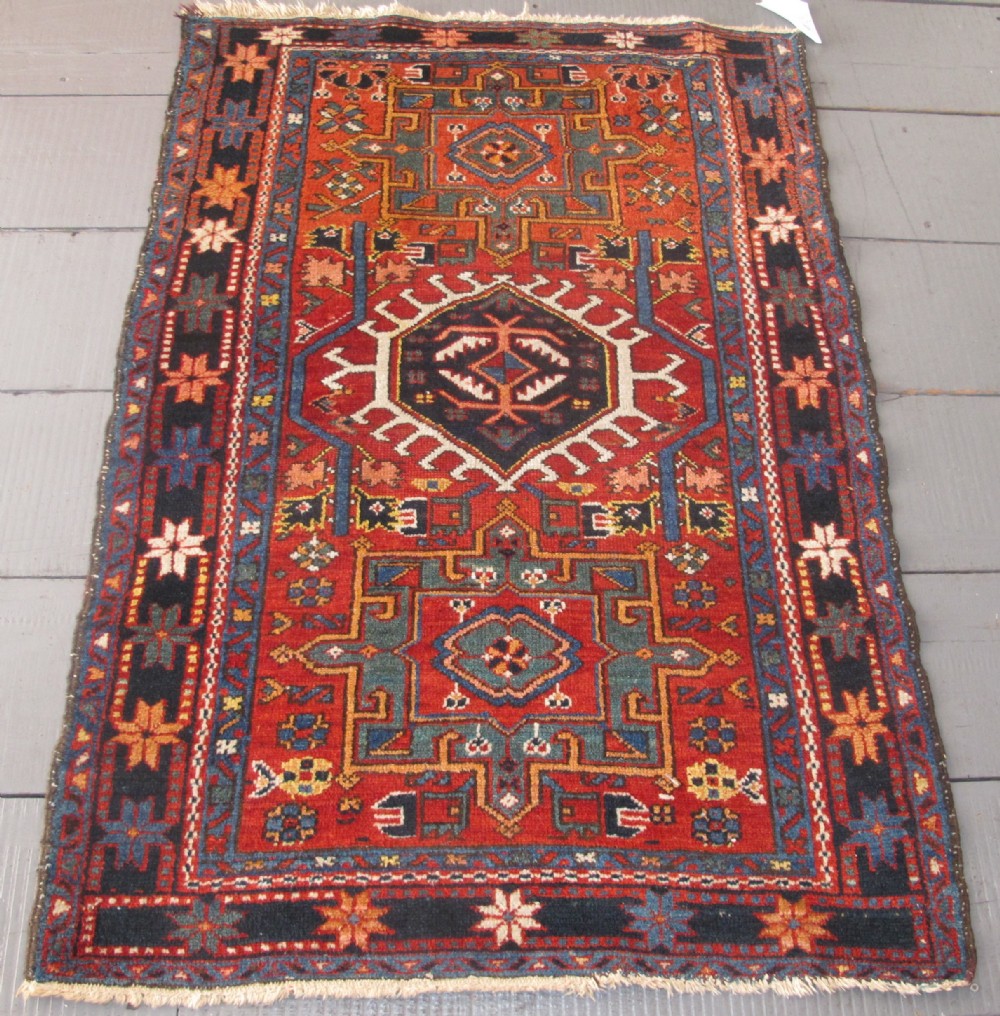 Pretty Karaja Rug, North-West Persia, Circa 1890, 1.37m x 0.93m