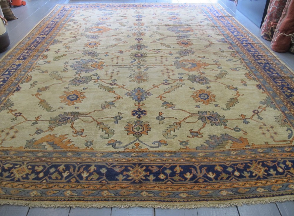 Decorative Oushak Carpet, Western Turkey, Circa 1900, 4.75m x 3.63m