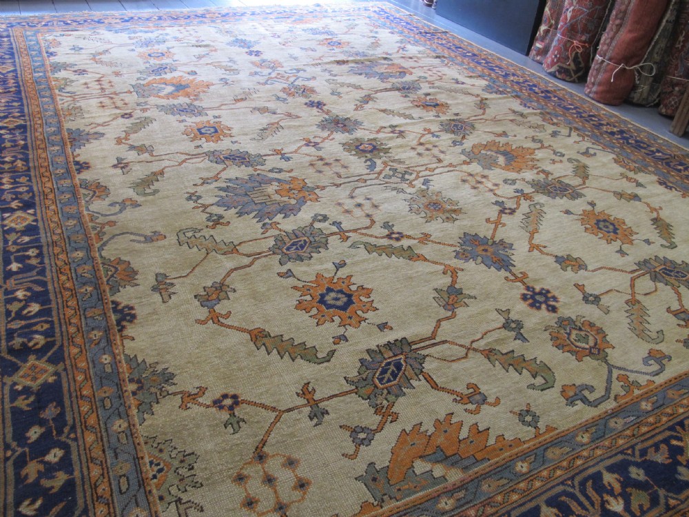 Decorative Oushak Carpet, Western Turkey, Circa 1900, 4.75m x 3.63m View II