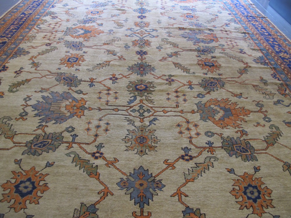 Decorative Oushak Carpet, Western Turkey, Circa 1900, 4.75m x 3.63m View III