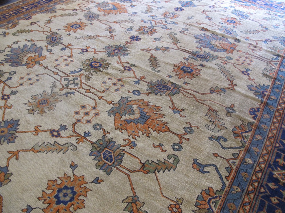 Decorative Oushak Carpet, Western Turkey, Circa 1900, 4.75m x 3.63m View IV