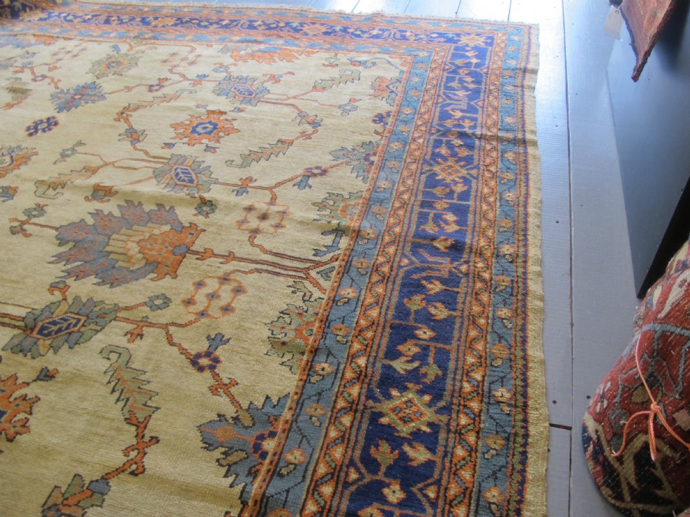 Decorative Oushak Carpet, Western Turkey, Circa 1900, 4.75m x 3.63m View V