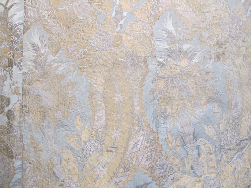 Silk and metal Thread Brocaded Panel, Probably France, 18th Century, 2.10m x 1.90m View III