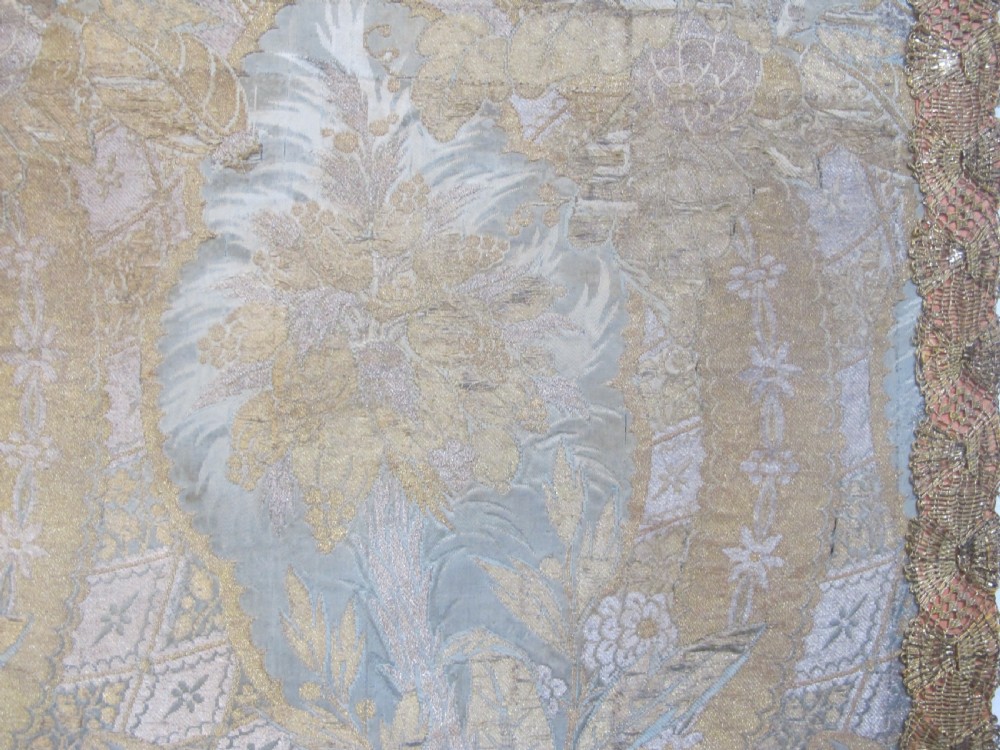 Silk and metal Thread Brocaded Panel, Probably France, 18th Century, 2.10m x 1.90m View VI