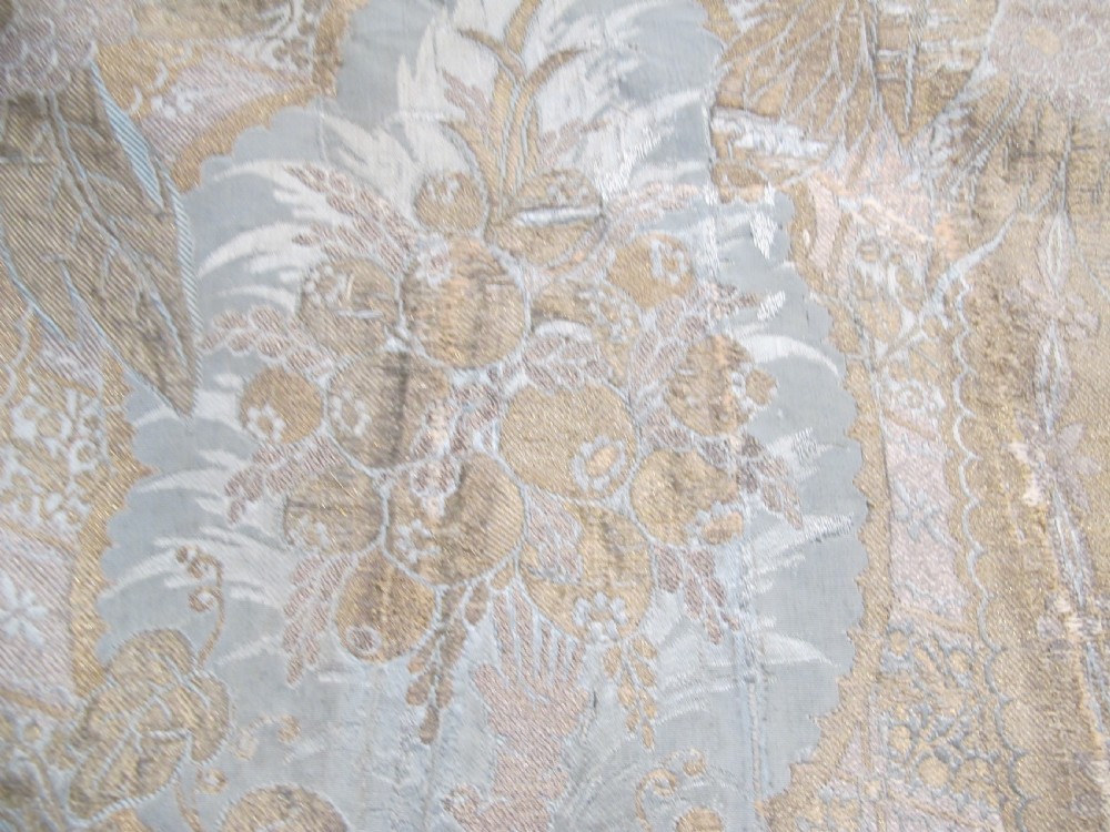 Silk and metal Thread Brocaded Panel, Probably France, 18th Century, 2.10m x 1.90m View VIII