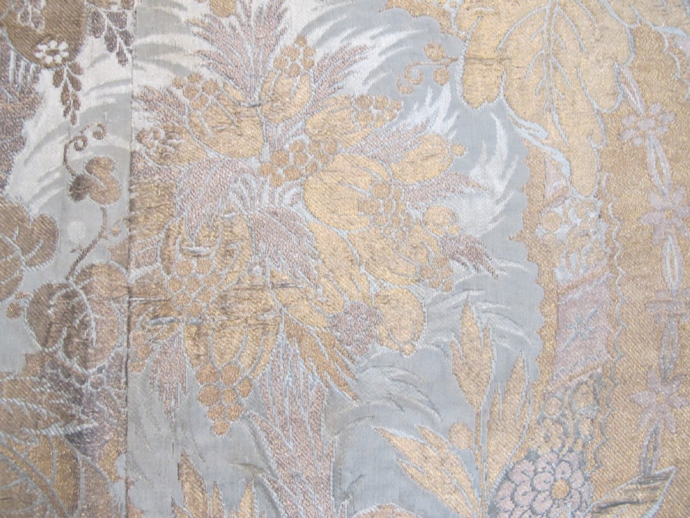 Silk and metal Thread Brocaded Panel, Probably France, 18th Century, 2.10m x 1.90m View IX