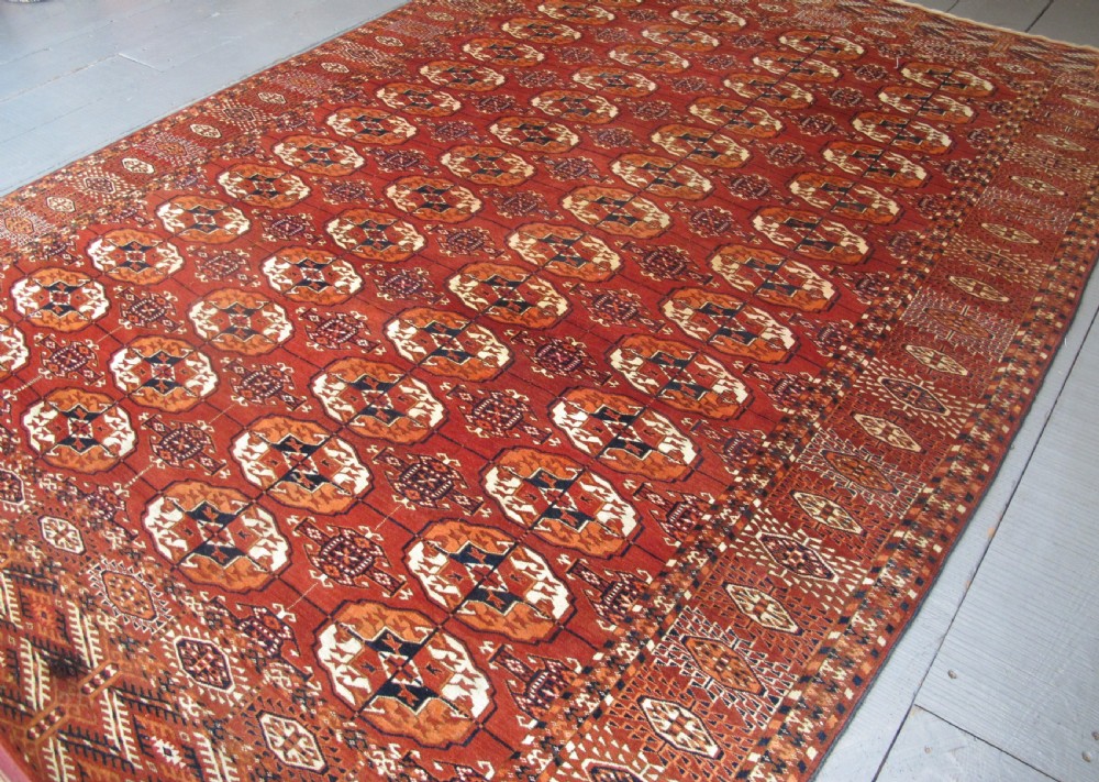 Antique Tekke Carpet, Central  Asia, Circa 1880,  View III