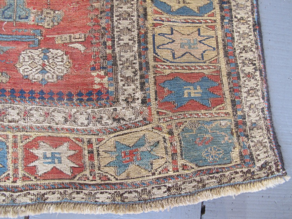 Exceptional Soumac Carpet, East Caucasus, Circa 1870, 2.0m x 2.00m View V