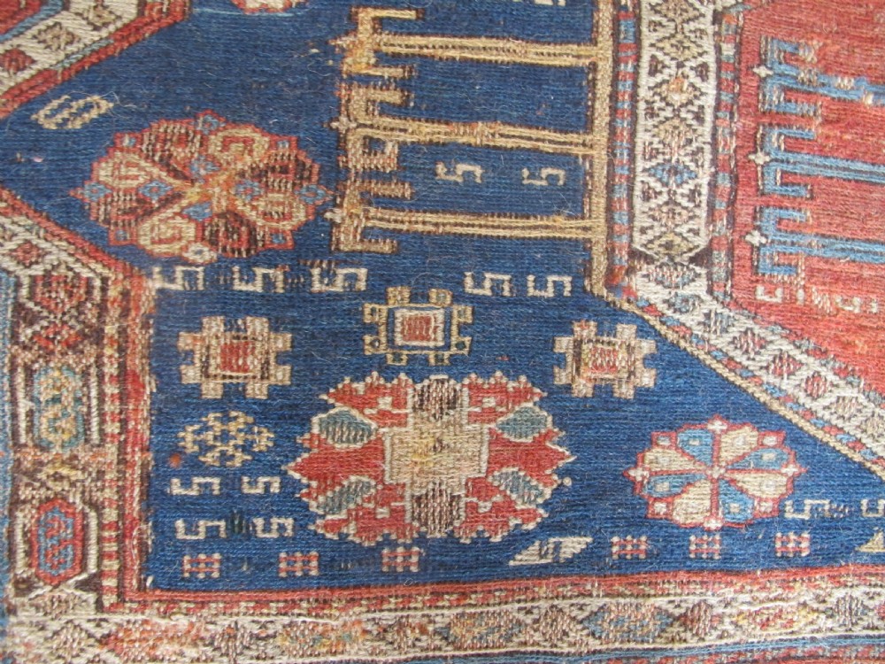 Exceptional Soumac Carpet, East Caucasus, Circa 1870, 2.0m x 2.00m View VIII