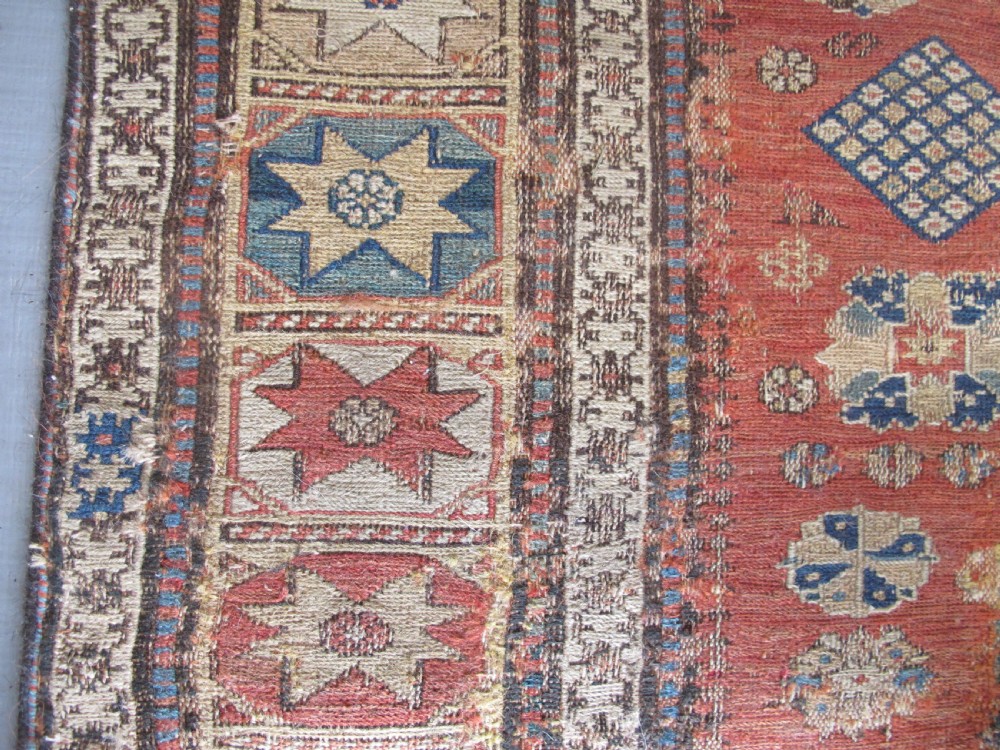 Exceptional Soumac Carpet, East Caucasus, Circa 1870, 2.0m x 2.00m View IX