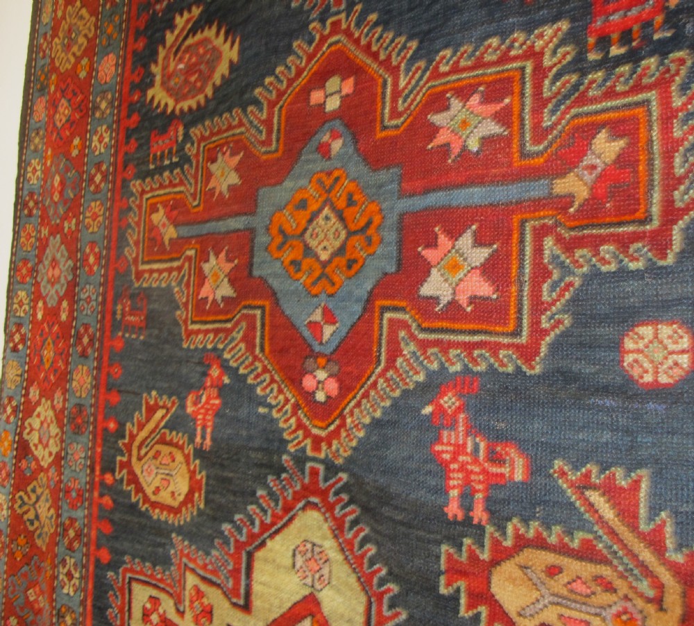 Caucasian Rug, Dated  Circa 1907, 2.65m x 1.65m 8'6