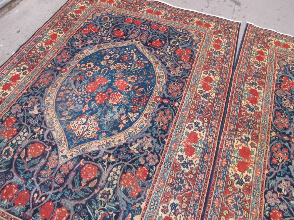 Pair of Fine Antique Tabriz Rugs, Circa 1900 View XI