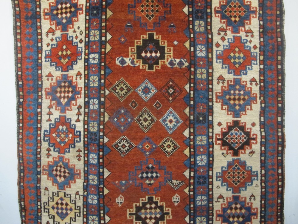 Antique Caucasian Rug, Circa 1870 2.20m x 1.20m View II
