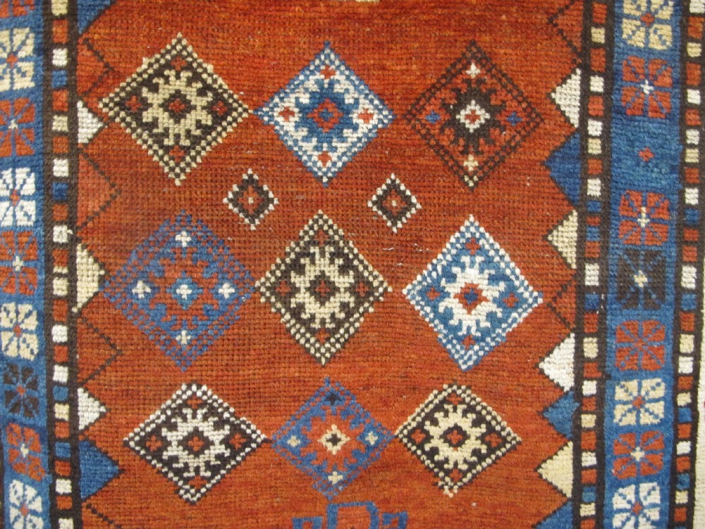 Antique Caucasian Rug, Circa 1870 2.20m x 1.20m View III