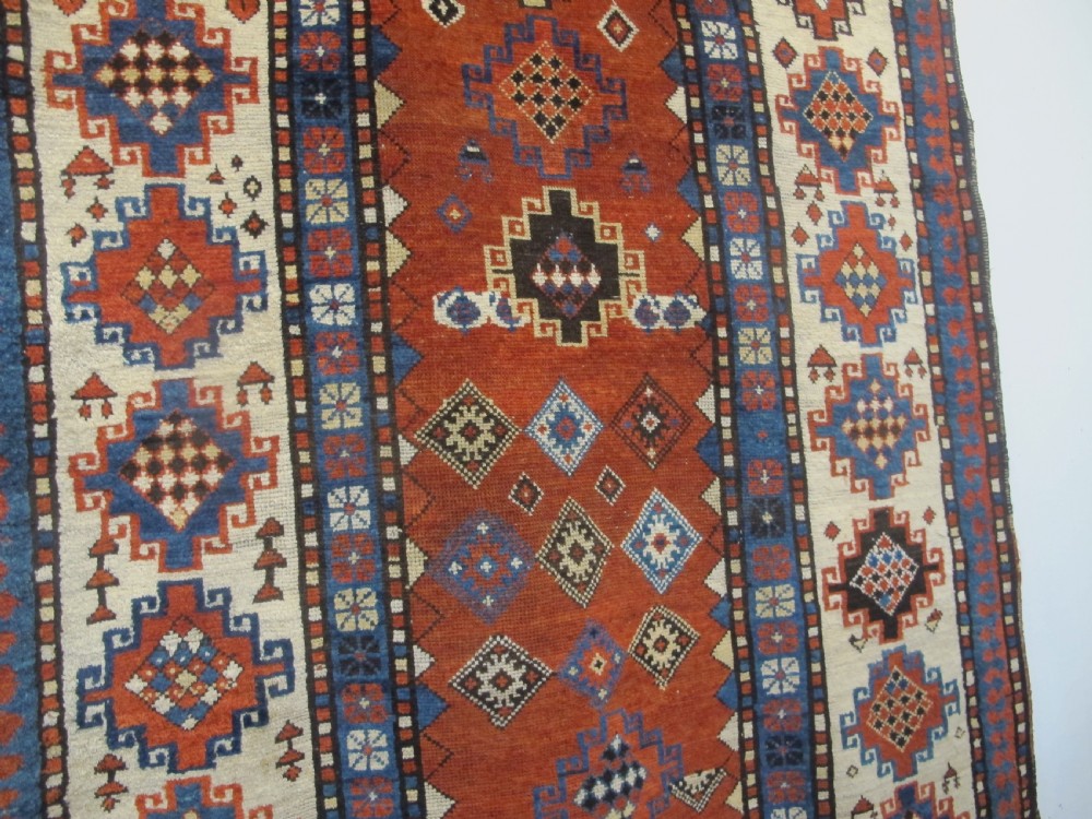Antique Caucasian Rug, Circa 1870 2.20m x 1.20m View XII