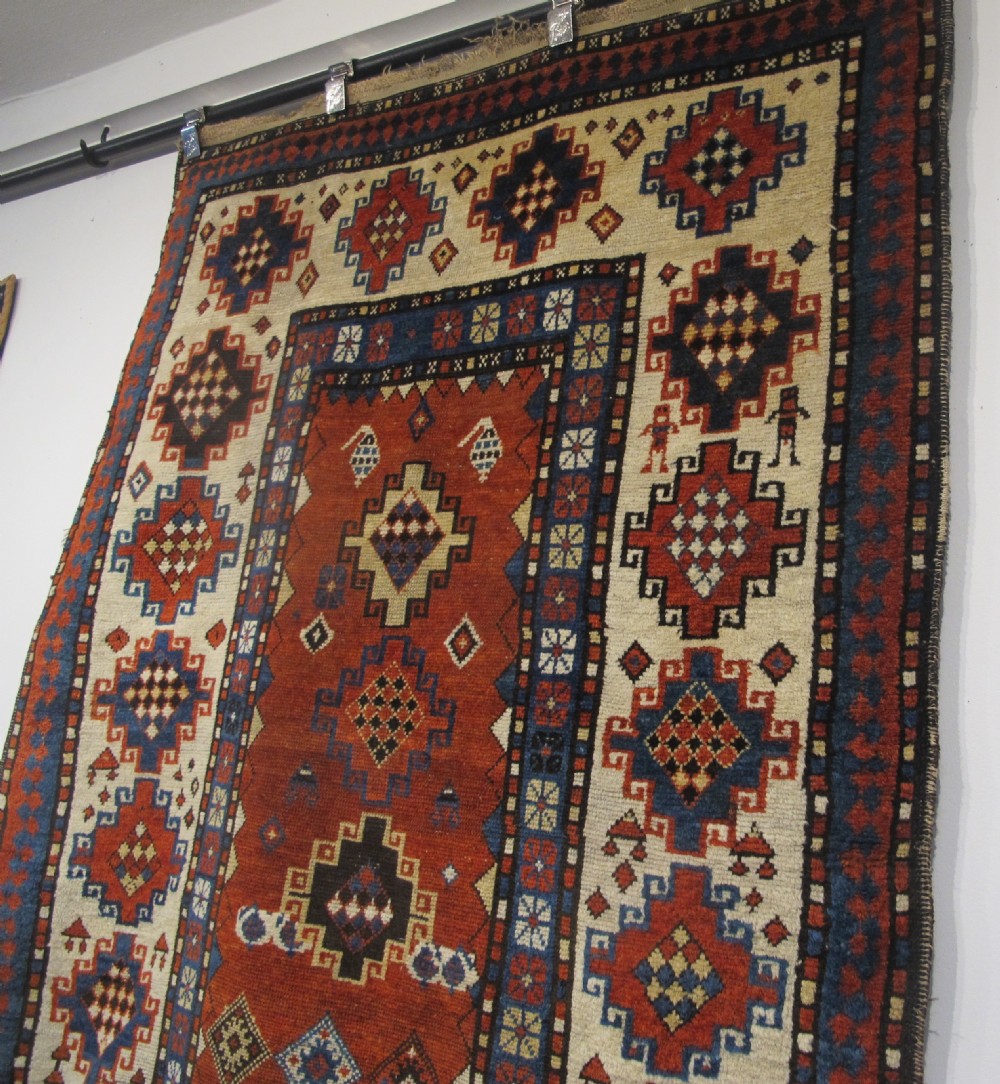 Antique Caucasian Rug, Circa 1870 2.20m x 1.20m View XIV