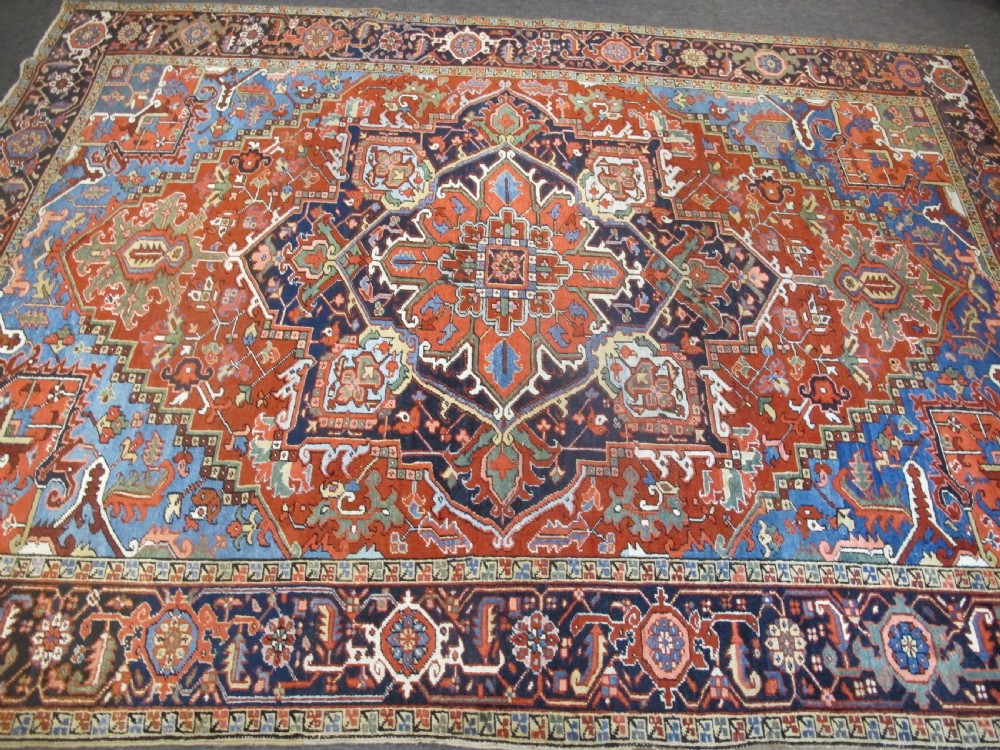 Colourful Heriz Carpet, Circa 1890, 3.25m x 2.40m View III