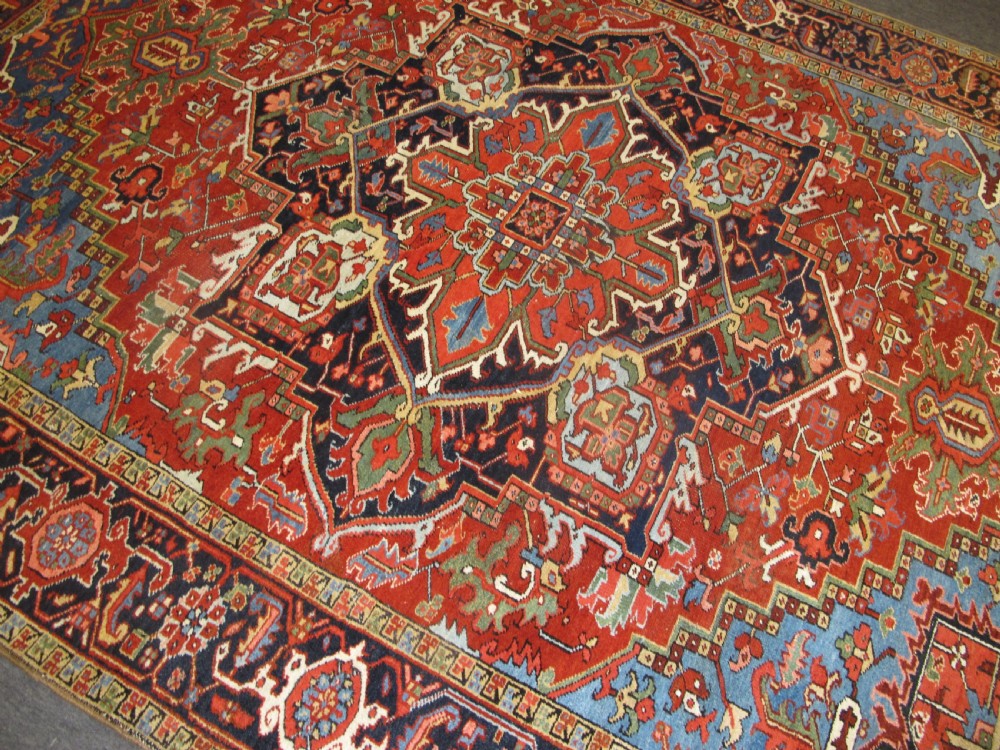 Colourful Heriz Carpet, Circa 1890, 3.25m x 2.40m View X