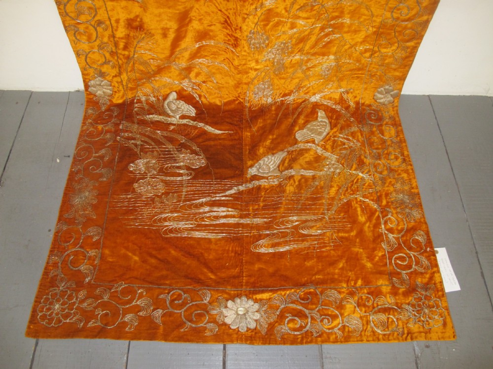 A Pair of Japanese Velvet Hangings, Circa 1920, 3.50m x 1.15m each View VIII