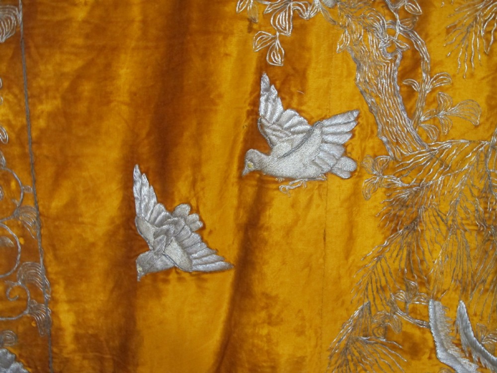 A Pair of Japanese Velvet Hangings, Circa 1920, 3.50m x 1.15m each View IX