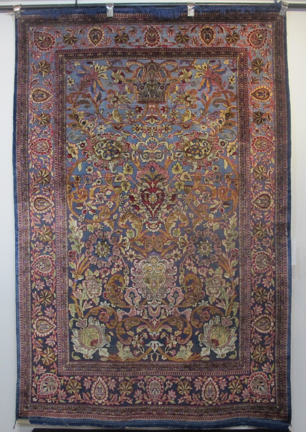 Exceptional Souf Silk Kashan Rug, Persia circa 1920, 2.03m x 1.35m