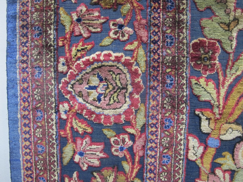 Exceptional Souf Silk Kashan Rug, Persia circa 1920, 2.03m x 1.35m View V