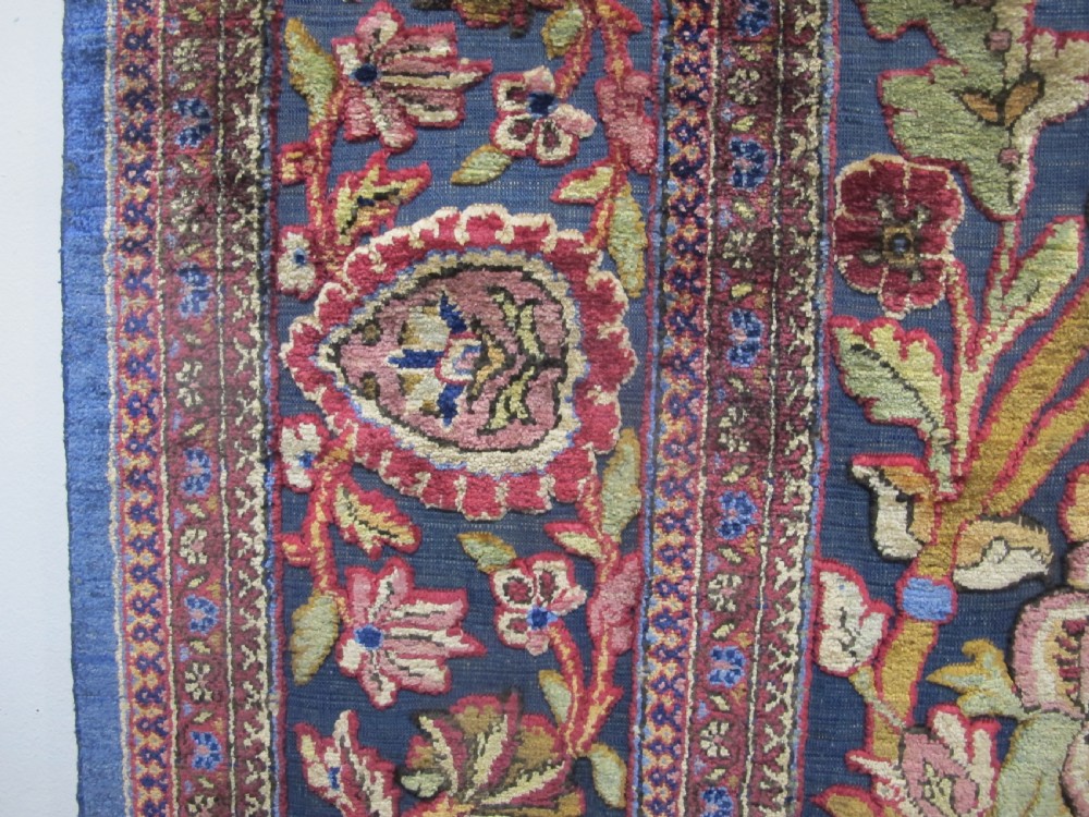 Exceptional Souf Silk Kashan Rug, Persia circa 1920, 2.03m x 1.35m View X